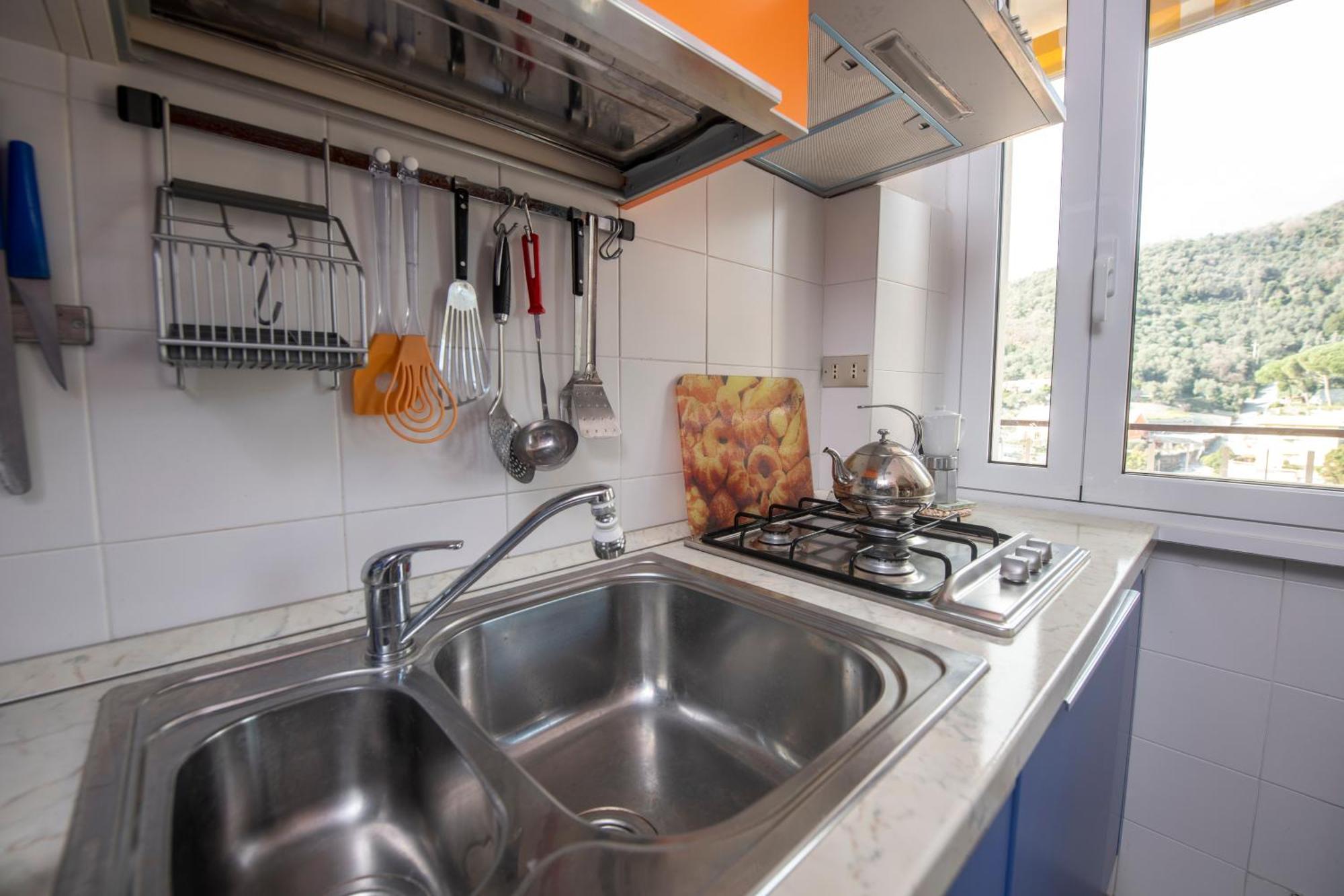 239 - Casa Del Sole Vista Mare Moneglia - 5Minuti A Piedi Dal Mare - Parcheggio Privato公寓 外观 照片